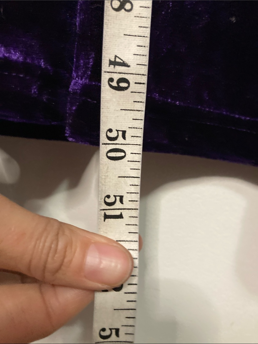 Vanity Fair Purple Velvet Nightgown - Picture 2 of 6